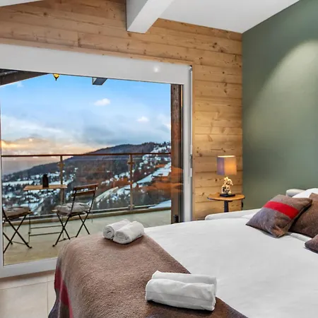 Cosy, Neuf, Vue Panoramique, Centre A 4 Min A Pied Crans-Montana