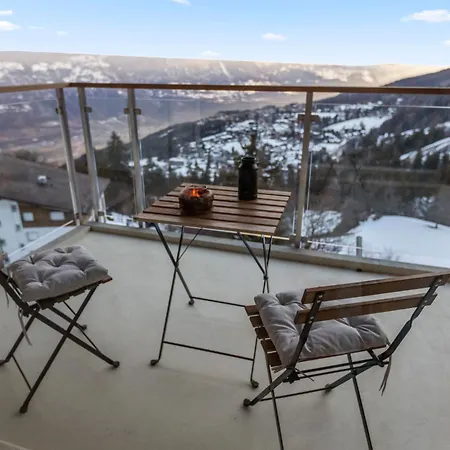Cosy, Neuf, Vue Panoramique, Centre A 4 Min A Pied Apartment Crans-Montana